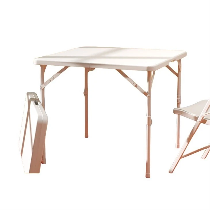 Portable Garden White Plastic Folding Table